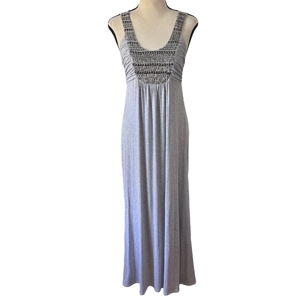 3/$20 💥 Soprano‎ Embellished Gray Maxi Dress